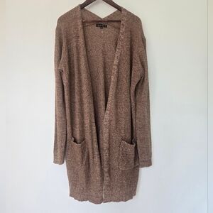New Love Ellie Knit Duster Cardigan Brown XL